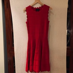 Yigal Azrouel red knit dress
